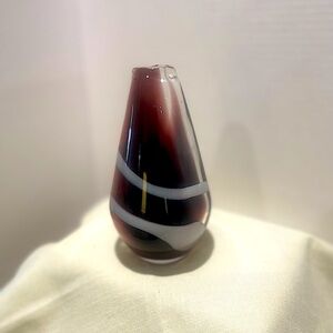 Venetian Italian Murano Amethyst Vase